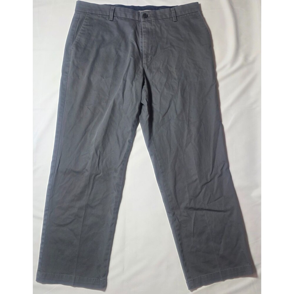 Dockers Mens 36x30 Chino Pants Charcoal Gray Signature Khaki Flex Classic Fit